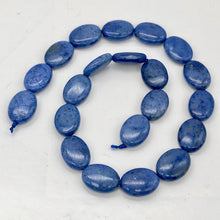 Load image into Gallery viewer, Dumorterite Oval Stone Half Strand | 18x13x7 | Blue | 10 Bead(s) |