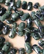 Load image into Gallery viewer, 3 Kambaba Jasper Faceted Drop Rectangle Beads 7376 - PremiumBead Alternate Image 2
