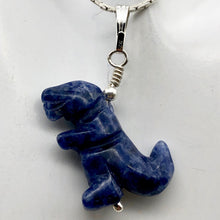 Load image into Gallery viewer, Purple Dinosaur Sodalite Tyrannosaurus Rex Silver Pendant | 1.5" Long | Purple | - PremiumBead Primary Image 1