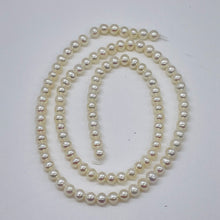 Load image into Gallery viewer, Premium White Freshwater Pearl Strand | 4.5x4.5-4.5x4mm | 100 Pearls }