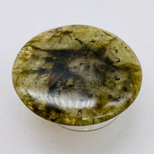 Load image into Gallery viewer, Natural Canadian Labradorite Pendant Bead | Green | 45mm |