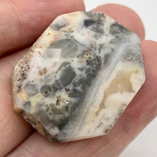 Load image into Gallery viewer, Crazy Lace Agate Carved Pendant Bead | 36x28x9mm | Gray White Orange |