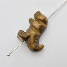 Load image into Gallery viewer, T-Rex Dinosaur 2 Tiger's Eye Tyrannosaurus Rex Beads | 21x18x7.5mm | Golden - PremiumBead Alternate Image 5