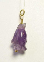 Load image into Gallery viewer, Darling! Amethyst Penguin Vermeil Pendant 509273AMG - PremiumBead Primary Image 1