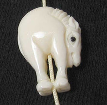 Load image into Gallery viewer, Charming Pony Carved Horse Waterbuffalo Bone Bead 4116B - PremiumBead Alternate Image 2