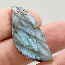 Load image into Gallery viewer, Spectrolite Labradorite Pendant Bead | 1.75x.63x.5" | Blue Gold Gray | 1 Bead(s)
