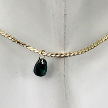 Load image into Gallery viewer, 0.8cts Blue Diamond Briolette 18K Gold Pendant - PremiumBead Alternate Image 4