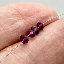 Load image into Gallery viewer, Merlot Mozambique Garnet Faceted Roundel Beads | 5x3-3.5x2mm | 4 Beads |