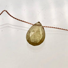 Load image into Gallery viewer, Yellow with Hint of Pink Fancy Sapphire Faceted Briolette Bead 5266 - PremiumBead Alternate Image 4