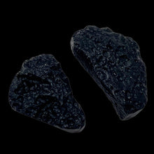 Load image into Gallery viewer, 2 Unique Pendant size Black Meteor Fragments 13 grams