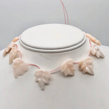 Load image into Gallery viewer, Light Pink Peruvian Opal 19x17mm Leaf Briolette Bead Strand 110823B - PremiumBead Primary Image 1