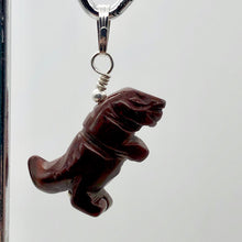 Load image into Gallery viewer, Red Jasper T- Rex Pendant Necklace|Semi Precious Stone Jewelry| Silver Pendant | - PremiumBead Alternate Image 6