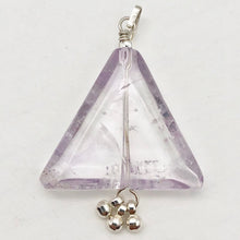 Load image into Gallery viewer, Alluring Amethyst Sterling Silver Semi Precious Gemstone Pendant | 1 3/4" long | - PremiumBead Alternate Image 4