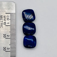 Load image into Gallery viewer, 3 Natural Lapis Lazuli Square Coin Beads 8880