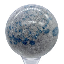 Load image into Gallery viewer, K2 Stone Meditation Scrying Sphere | 3" | White Blue | 1 Display Sphere|