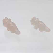 Load image into Gallery viewer, Dinosaur 2 Carved Rose Quartz Triceratops Beads | 22x12x7.5mm | Pink - PremiumBead Alternate Image 8