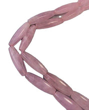 Load image into Gallery viewer, Designer Natural Rose Quartz 35x11mm Bead Strand 110450