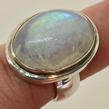 Load image into Gallery viewer, Rainbow Moonstone & Sterling Silver Ring (Size 7 3/4) 005849 - PremiumBead Alternate Image 2