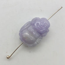 Load image into Gallery viewer, 25cts Hand Carved Buddha Lavender Jade Pendant Bead | 21x14x9mm | Lavender - PremiumBead Alternate Image 6