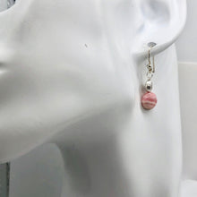 Load image into Gallery viewer, Gemmy Rhodocrosite Sterling Silver Drop Earrings | 1 1/4" Long | Pink Silver |
