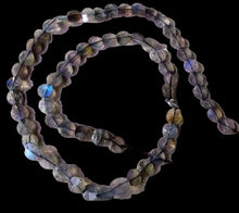 Load image into Gallery viewer, Labradorite Flash Faceted Coin Beads | 7x2-5x1.5mm | 15 Beads |