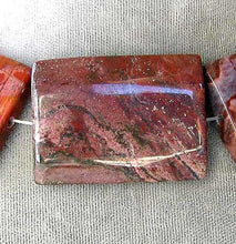 Load image into Gallery viewer, Hot Red Devil Jasper Rectangle Pendant Bead 6653 - PremiumBead Alternate Image 3