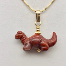 Load image into Gallery viewer, Brecciated Jasper Diplodocus Dinosaur with 14K Gold Filled Pendant 509259BJG - PremiumBead Alternate Image 11