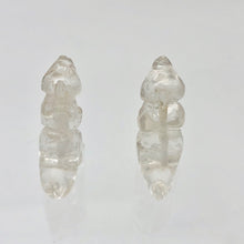 Load image into Gallery viewer, T-Rex Dinosaur 2 Carved Quartz Tyrannosaurus Rex Beads | 20x15x7mm | Clear - PremiumBead Alternate Image 7