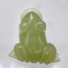 Load image into Gallery viewer, Jade Money Frog Carving | 2" Long | Green | 1 Figurine |