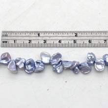 Load image into Gallery viewer, Baby Blue Keishi FW Pearl 12 1/2" Strand | 9x6x3 to 7x7x4mm | Blue | 62pearls |