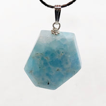 Load image into Gallery viewer, Hemimorphite Sterling Silver Carved Pendant | 1 1/4" Long | Blue | 1 Pendant |