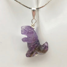 Load image into Gallery viewer, Purple Dinosaur Amethyst Tyrannosaurus Rex Sterling Silver Pendant 509302AMS - PremiumBead Alternate Image 3