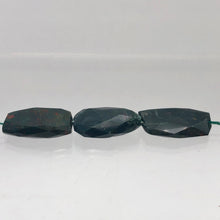 Load image into Gallery viewer, Hand Faceted 3 Bloodstone Focal Pendant Bead | 26-23mm | Green/Red | 6214 - PremiumBead Alternate Image 10