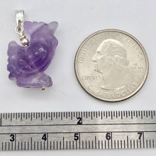 Load image into Gallery viewer, Cock A Doodle Doo! Purple Amethyst Rooster and Sterling Silver Pendant - PremiumBead Alternate Image 5