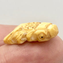 Load image into Gallery viewer, Carved Koi Gold Fish Waterbuffalo Bone Beads| 24x12x7mm| Beige | Fish | 2 Beads| - PremiumBead Alternate Image 8