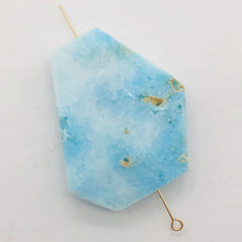 Load image into Gallery viewer, 70cts Druzy Natural Hemimorphite Pendant Bead | Blue | 35x27x9mm | 1 Bead |
