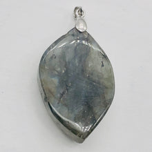 Load image into Gallery viewer, Labradorite Sterling Silver Natural | 1 1/2" Long | Blue Orange | 1 Pendant |