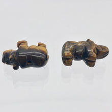 Load image into Gallery viewer, 2 Tiger Eye Hand Carved Rhinoceros Beads, 21x13x10mm, Golden 009275TE | 21x13x10mm | Golden - PremiumBead Alternate Image 8