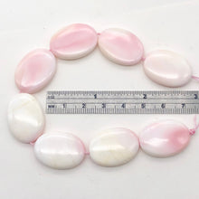 Load image into Gallery viewer, Conch Shell Oval Strand | 25x18x6mm | Pink White | 16 Bead(s)