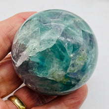 Load image into Gallery viewer, Fluorite Scry Meditation Sphere Round | 2 1/2" | Green/Clear | 1 Sphere |