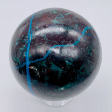 Load image into Gallery viewer, Chrysocolla Cuprite Scry Crystal Round | 65mm | Blue/Copper | 1 Sphere