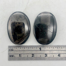 Load image into Gallery viewer, Hypersthene Sterling Silver Pendant |1 3/4 inch long | Silver-black | Oval | - PremiumBead Alternate Image 11
