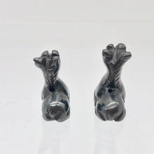 Load image into Gallery viewer, Graceful 2 Carved Hematite Giraffe Beads | 21.5x17x9.5mm | Silver Grey - PremiumBead Alternate Image 10