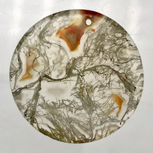 Load image into Gallery viewer, Druzy Red Moss Agate 24mm Disc Pendant Bead 4848Fb - PremiumBead Primary Image 1