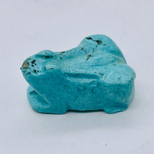 Load image into Gallery viewer, Turquoise Carved Frog Fetish Totem Bead | 1 Bead |