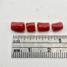 Load image into Gallery viewer, Natural AAA Red Coral 4x6mm Branch Bead Strand 102607 - PremiumBead Alternate Image 9