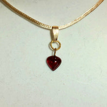 Load image into Gallery viewer, Heart Shaped Genuine Garnet in Simple Elegant Setting of 12Kgf 510654 - PremiumBead Alternate Image 2