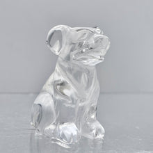 Load image into Gallery viewer, Quartz Hound Puppy Dog Carving | 40x32x22mm | Clear | 1 Figurine |