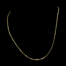 Load image into Gallery viewer, Box Chain Necklace Vermeil over Sterling Silver | 16" Long | Gold | 1 Necklace |