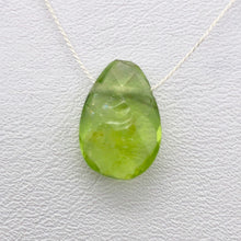 Load image into Gallery viewer, Peridot Faceted Briolette Bead | 4.9 cts | 12x9x5mm | Green | 1 bead | - PremiumBead Alternate Image 5